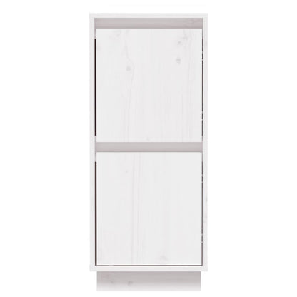 vidaXL Sideboards 2 pcs White 31.5x34x75 cm Solid Wood Pine