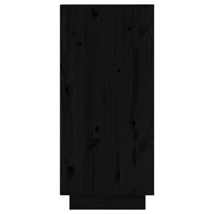 vidaXL Sideboard | Set of 2 | Black | Solid pine wood, MDF | Standard