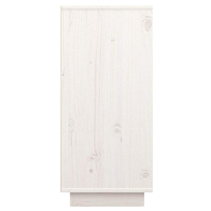 vidaXL Sideboard White 60x34x75 cm Solid Wood Pine