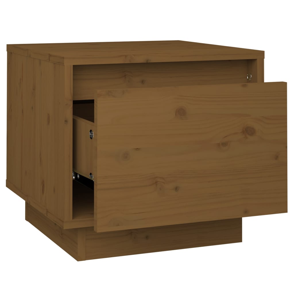 vidaXL Bedside Cabinets 2 pcs Honey Brown 35x34x32 cm Solid Wood Pine