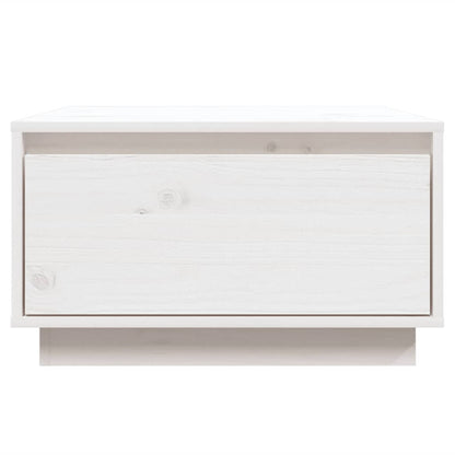 vidaXL Coffee Table White 55x56x32 cm Solid Wood Pine