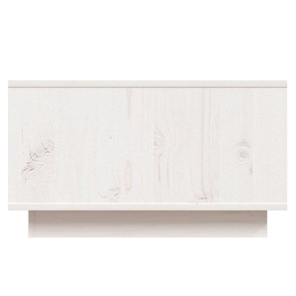vidaXL Coffee Table White 55x56x32 cm Solid Wood Pine