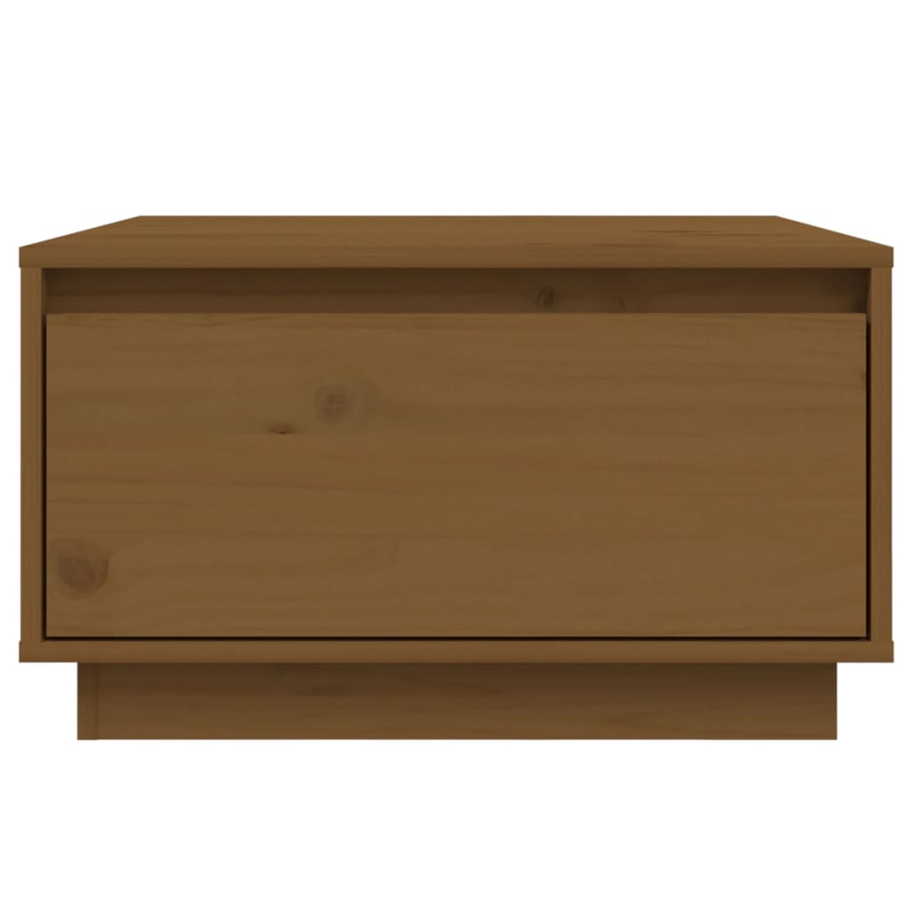 vidaXL Coffee Table Honey Brown 55x56x32 cm Solid Wood Pine