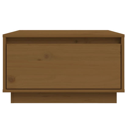 vidaXL Coffee Table Honey Brown 55x56x32 cm Solid Wood Pine