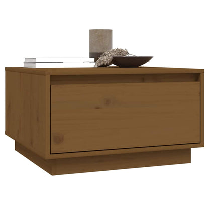 vidaXL Coffee Table Honey Brown 55x56x32 cm Solid Wood Pine