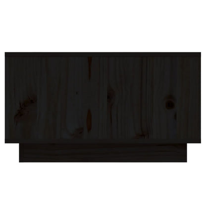 vidaXL Coffee Table Black 55x56x32 cm Solid Wood Pine