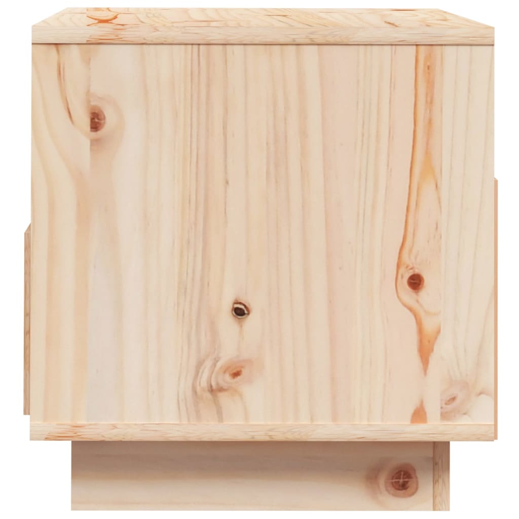 vidaXL TV Cabinet 60x35x37 cm Solid Wood Pine