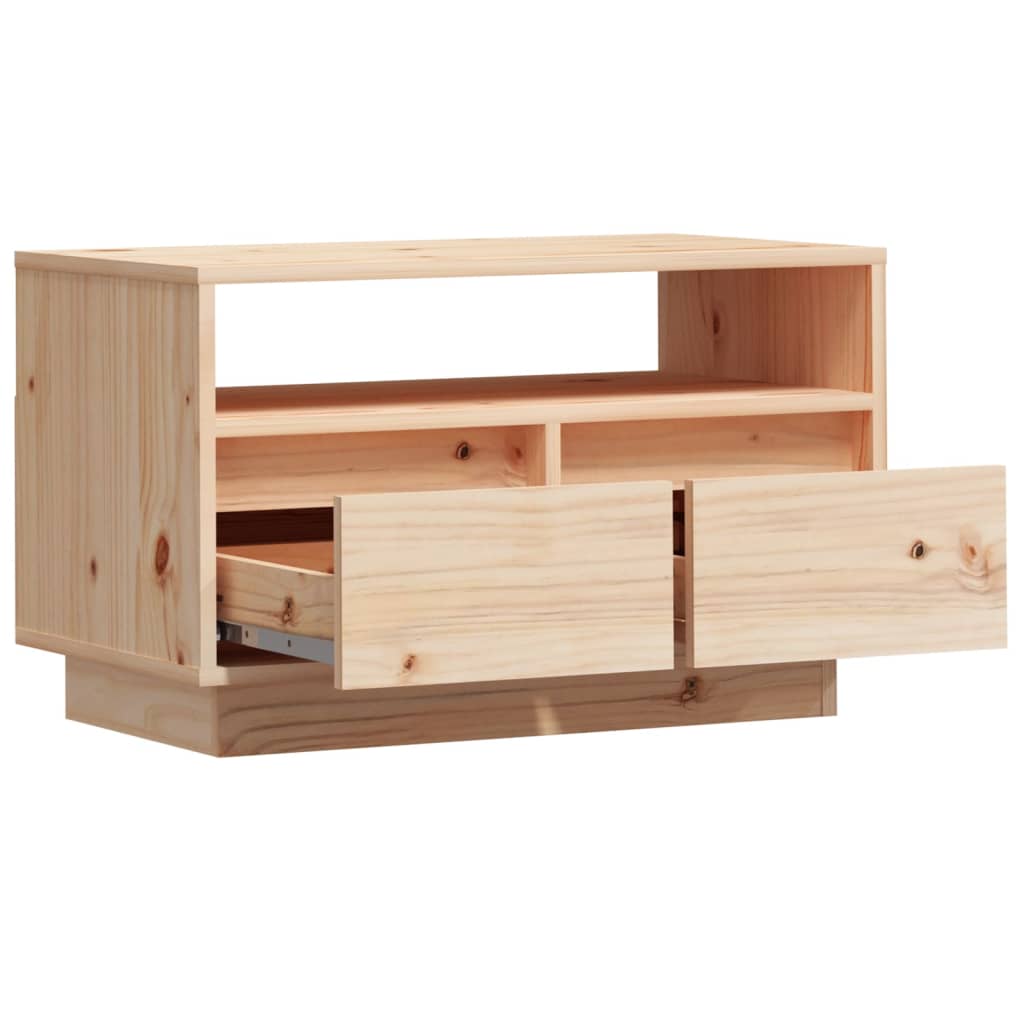 vidaXL TV Cabinet 60x35x37 cm Solid Wood Pine