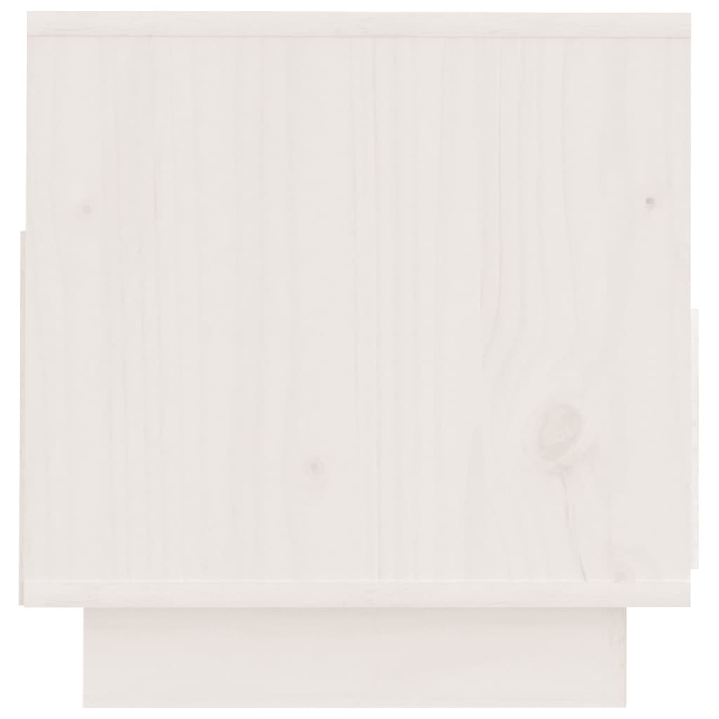 vidaXL TV Cabinet White 60x35x37 cm Solid Wood Pine