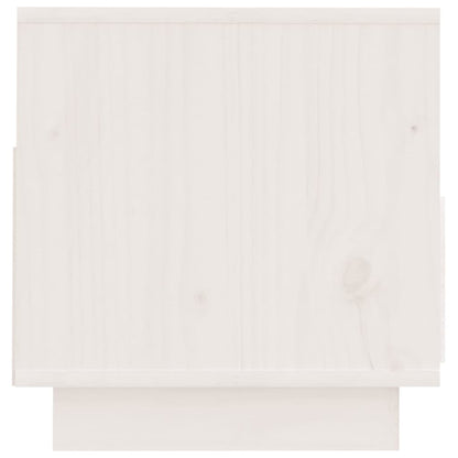 vidaXL TV Cabinet White 60x35x37 cm Solid Wood Pine