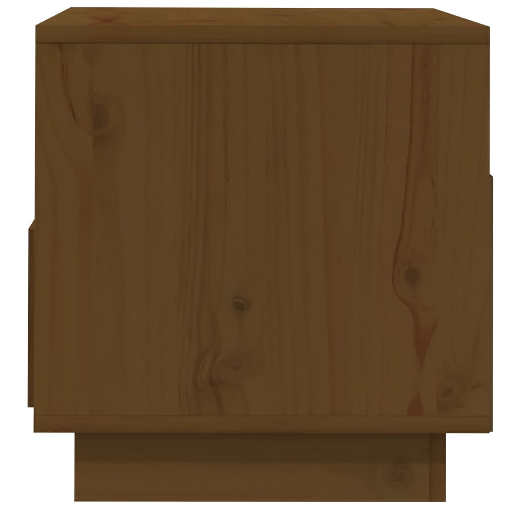 vidaXL TV Cabinet Honey Brown 60x35x37 cm Solid Wood Pine