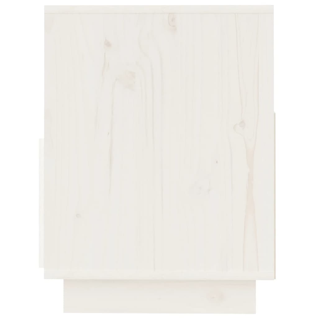 vidaXL TV Cabinet White 140x37x50 cm Solid Wood Pine