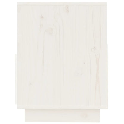 vidaXL TV Cabinet White 140x37x50 cm Solid Wood Pine