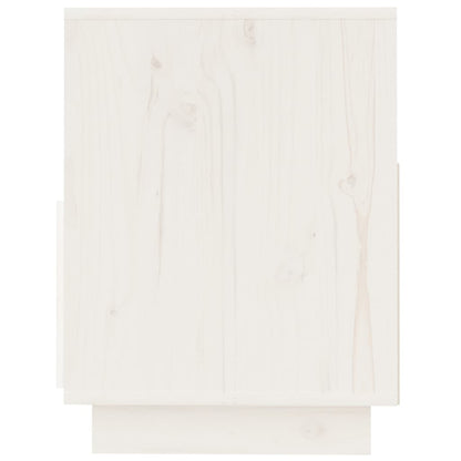 vidaXL TV Cabinet White 140x37x50 cm Solid Wood Pine