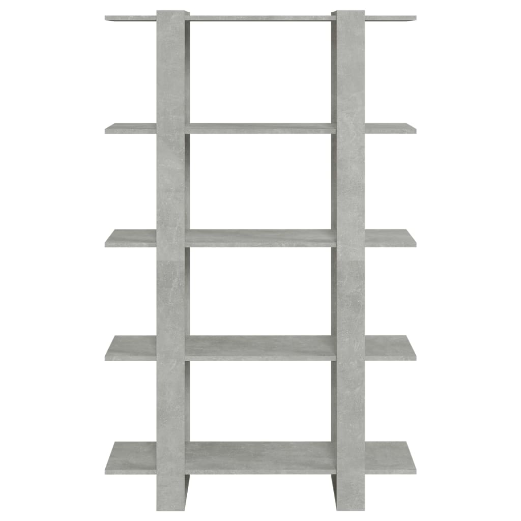 vidaXL Book Cabinet/Room Divider Concrete Grey 100x30x160 cm
