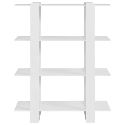 vidaXL Book Cabinet/Room Divider White 100x30x123.5 cm