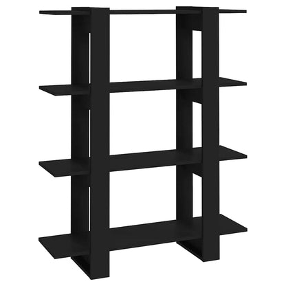 vidaXL Book Cabinet/Room Divider Black 100x30x123,5 cm