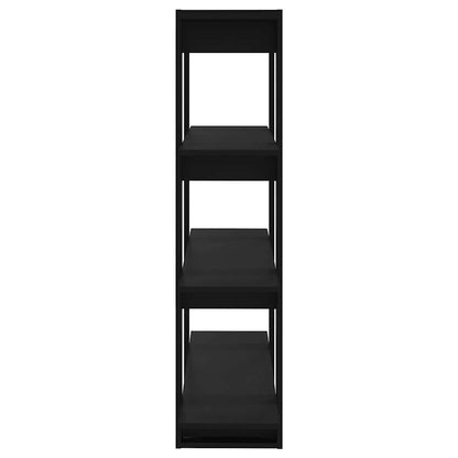 vidaXL Book Cabinet/Room Divider Black 100x30x123,5 cm