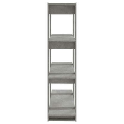 vidaXL Book Cabinet/Room Divider Concrete Grey 100x30x123,5 cm