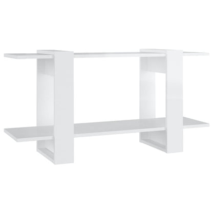 vidaXL Book Cabinet High Gloss White 100x30x51 cm Engineered Wood