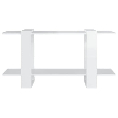 vidaXL Book Cabinet High Gloss White 100x30x51 cm Engineered Wood