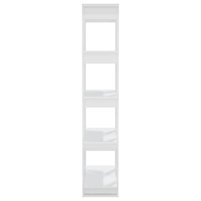 vidaXL Book Cabinet/Room Divider High Gloss White 80x30x160 cm