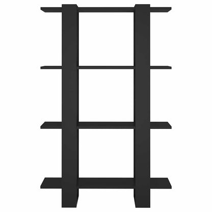 vidaXL Book Cabinet/Room Divider Black 80x30x123,5 cm