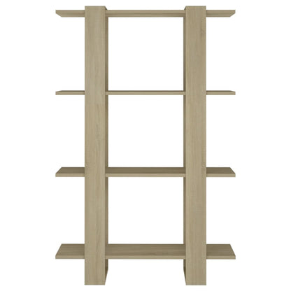vidaXL Book Cabinet/Room Divider Sonoma Oak 80x30x123.5 cm