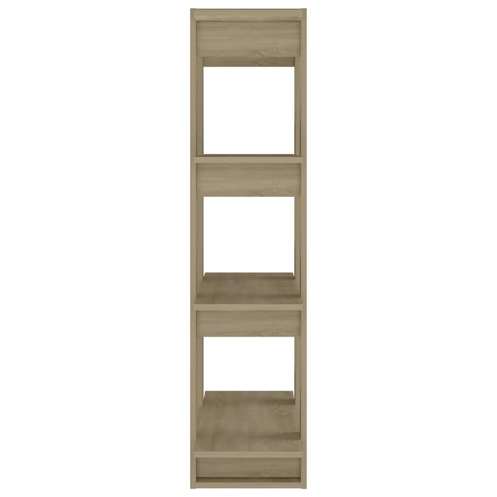 vidaXL Book Cabinet/Room Divider Sonoma Oak 80x30x123,5 cm