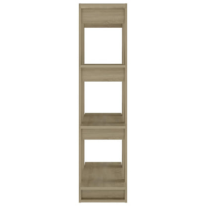 vidaXL Book Cabinet/Room Divider Sonoma Oak 80x30x123,5 cm