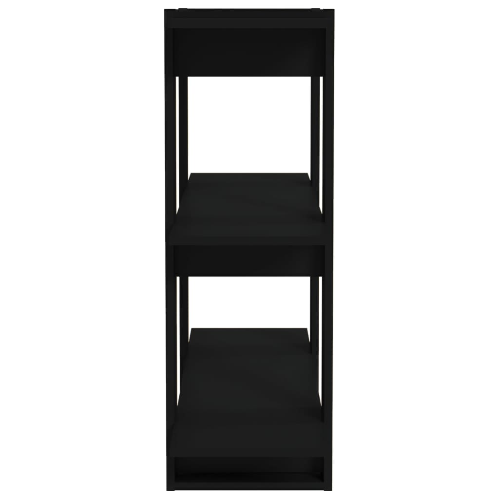 vidaXL Book Cabinet/Room Divider Black 80x30x87 cm