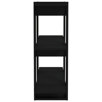vidaXL Book Cabinet/Room Divider Black 80x30x87 cm