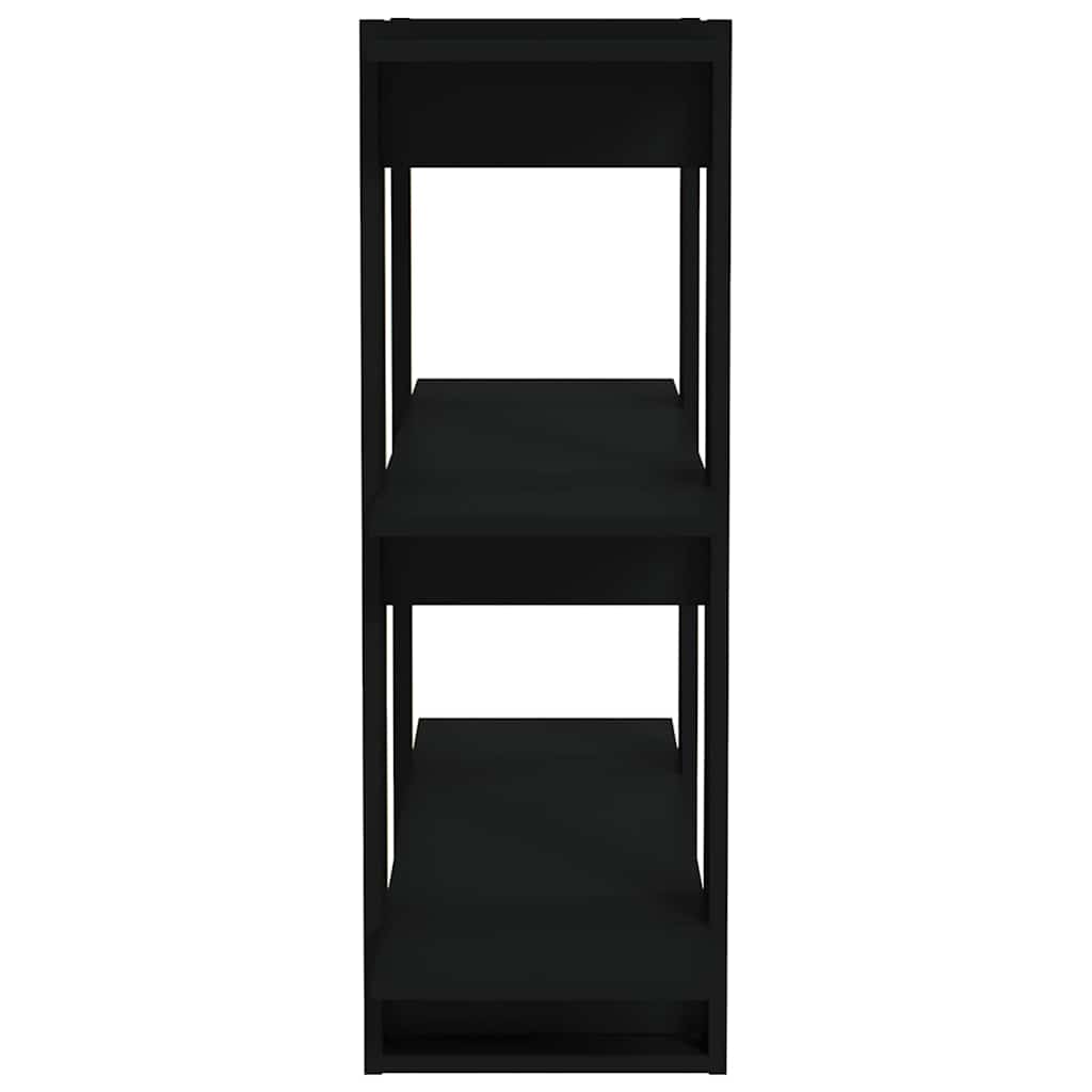 vidaXL Book Cabinet/Room Divider Black 80x30x87 cm