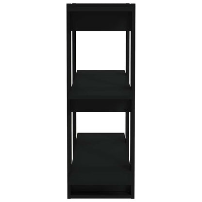 vidaXL Book Cabinet/Room Divider Black 80x30x87 cm