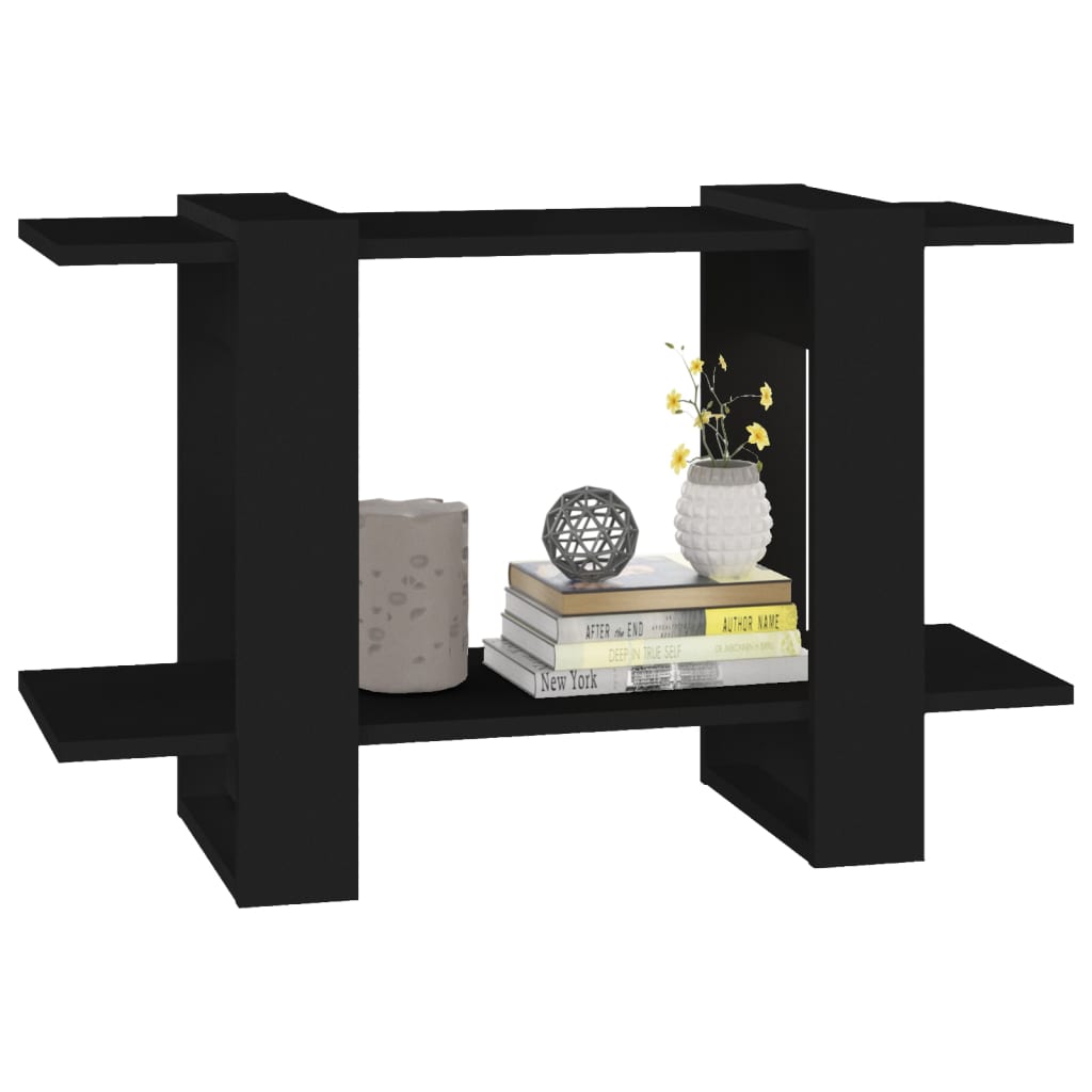 vidaXL Book Cabinet/Room Divider Black 80x30x51 cm