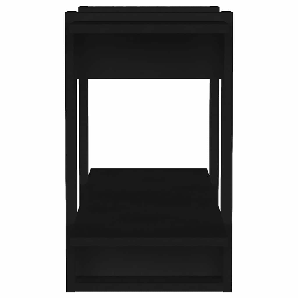 vidaXL Book Cabinet/Room Divider Black 80x30x51 cm