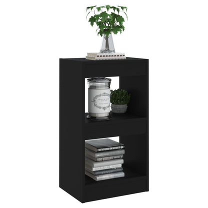 vidaXL Book Cabinet/Room Divider Black 40x30x72 cm