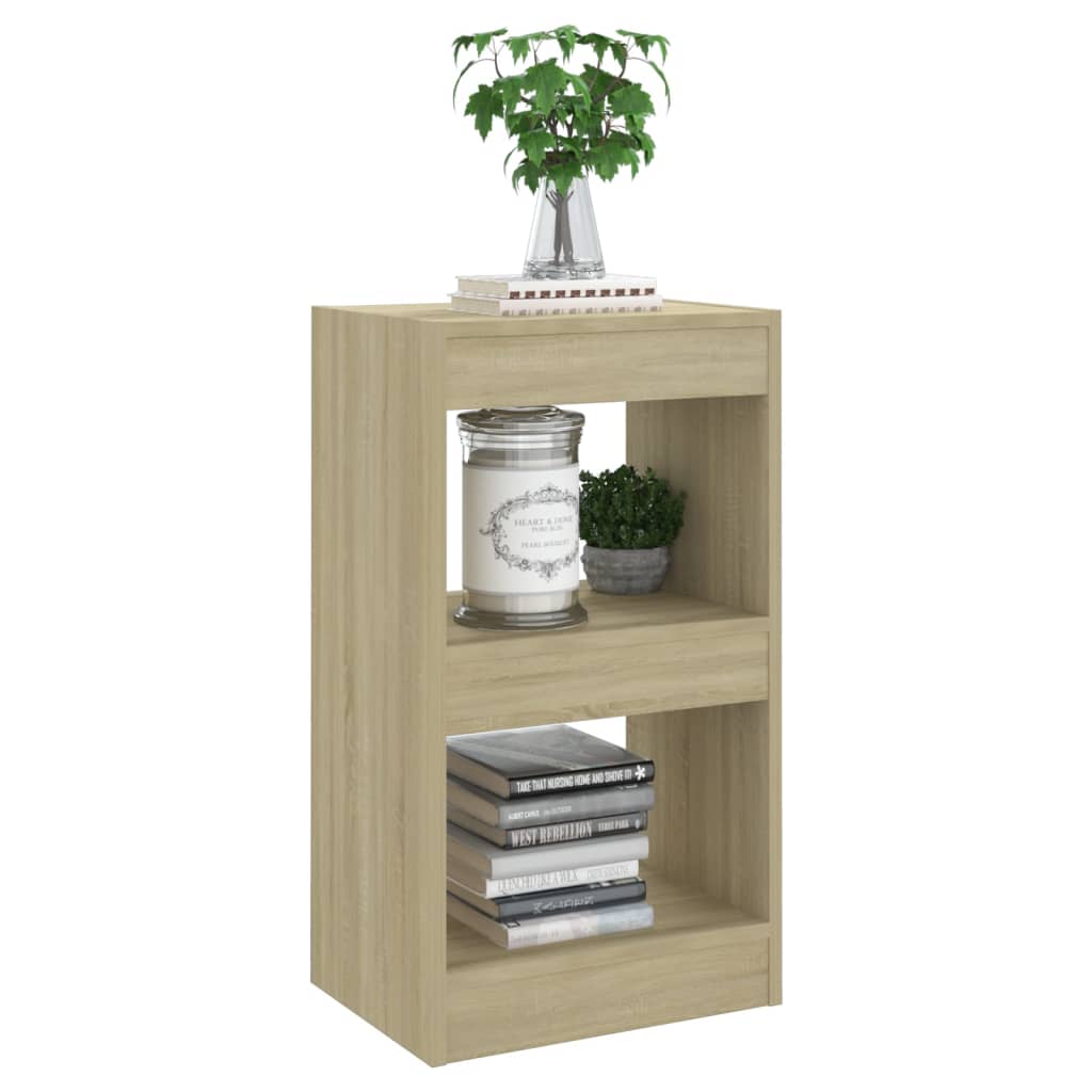 vidaXL Book Cabinet/Room Divider Sonoma Oak 40x30x72 cm