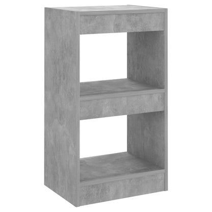 vidaXL Book Cabinet/Room Divider Concrete Grey 40x30x72 cm
