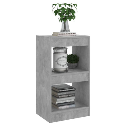 vidaXL Book Cabinet/Room Divider Concrete Grey 40x30x72 cm