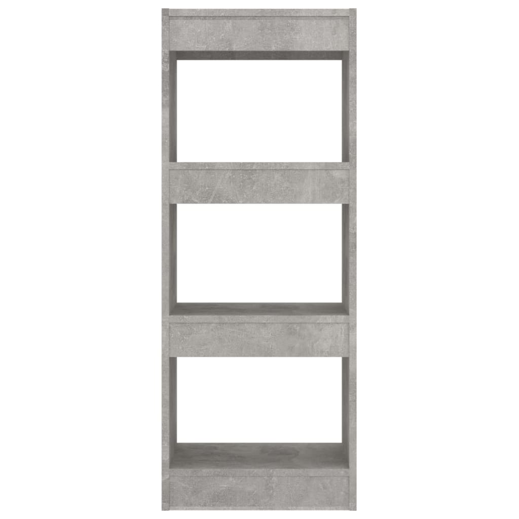 vidaXL Book Cabinet/Room Divider Concrete Grey 40x30x103 cm Engineered Wood