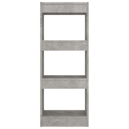 vidaXL Book Cabinet/Room Divider Concrete Grey 40x30x103 cm Engineered Wood