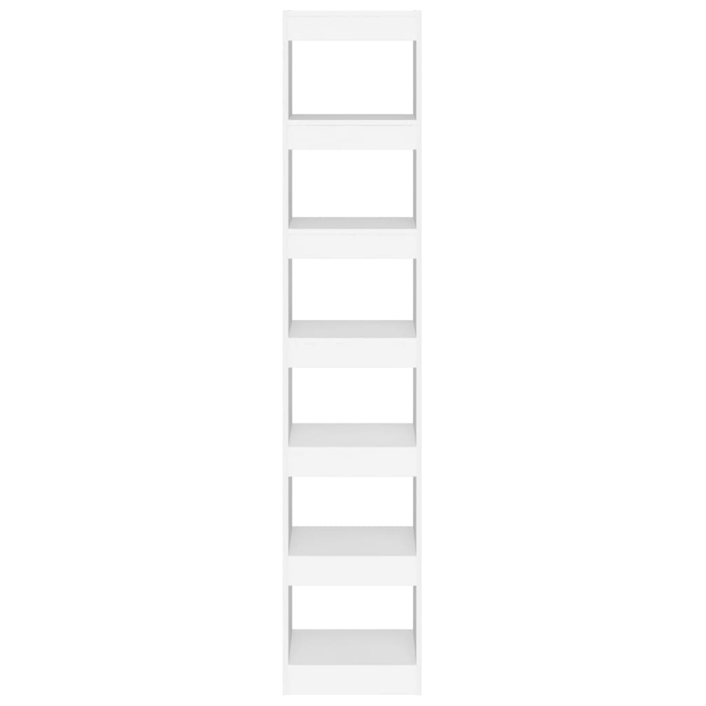 vidaXL Book Cabinet/Room Divider White 40x30x198 cm