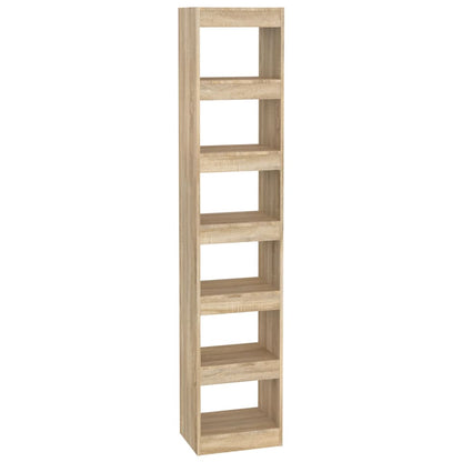 vidaXL Book Cabinet/Room Divider Sonoma Oak 40x30x198 cm