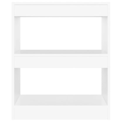 vidaXL Book Cabinet/Room Divider White 60x30x72 cm