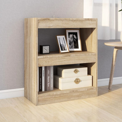 vidaXL Book Cabinet/Room Divider Sonoma Oak 60x30x72 cm