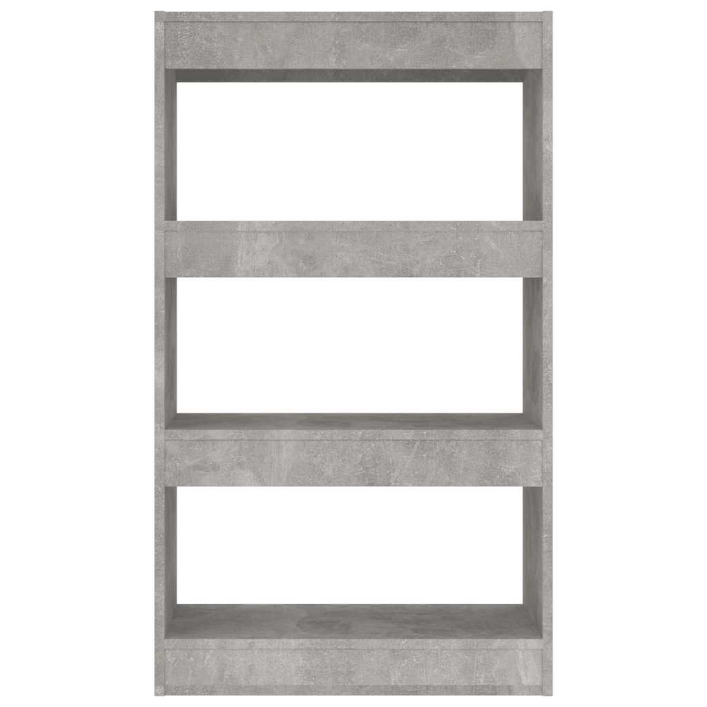 vidaXL Book Cabinet/Room Divider Concrete Grey 60x30x103 cm Engineered Wood