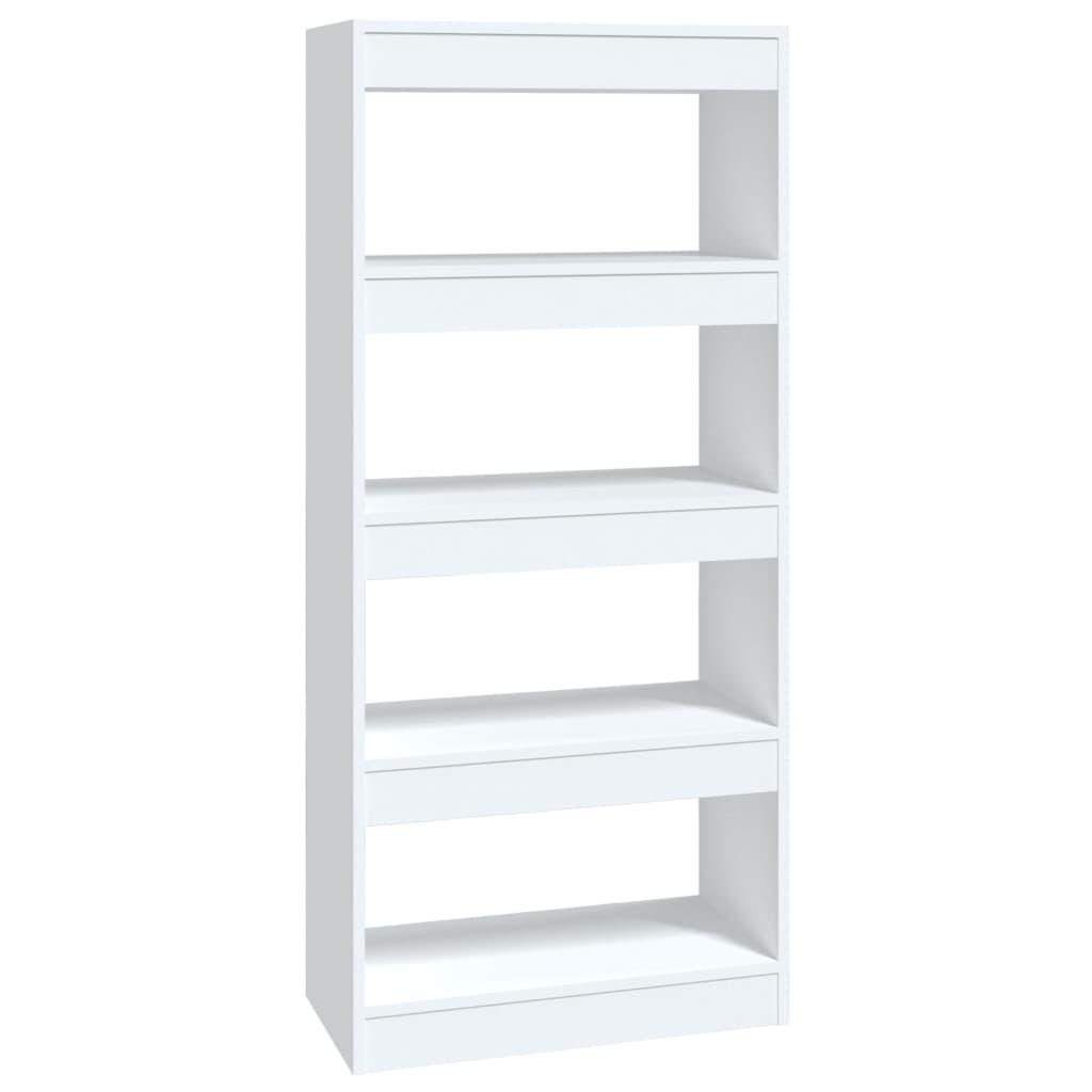 vidaXL Book Cabinet/Room Divider White 60x30x135 cm Engineered Wood