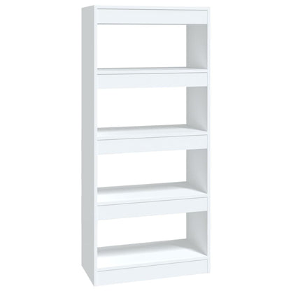 vidaXL Book Cabinet/Room Divider White 60x30x135 cm Engineered Wood