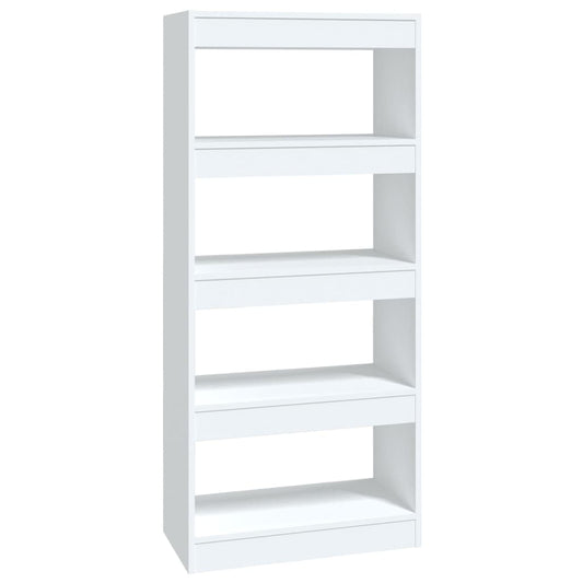 vidaXL Book Cabinet/Room Divider White 60x30x135 cm Engineered Wood